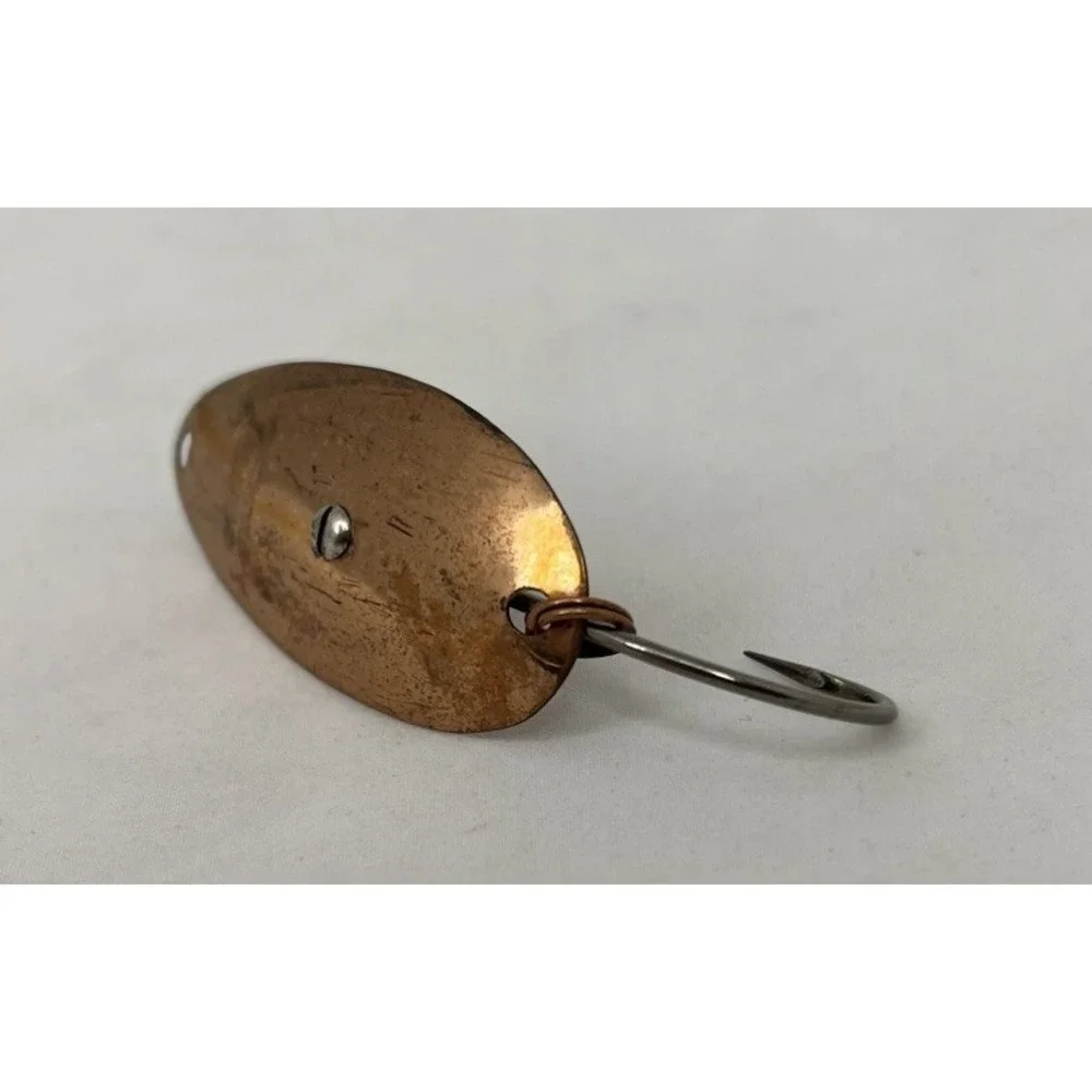 Vintage Tuttle's Old Forge NY Copper Fishing Spoon Lure Single Hook Trolling